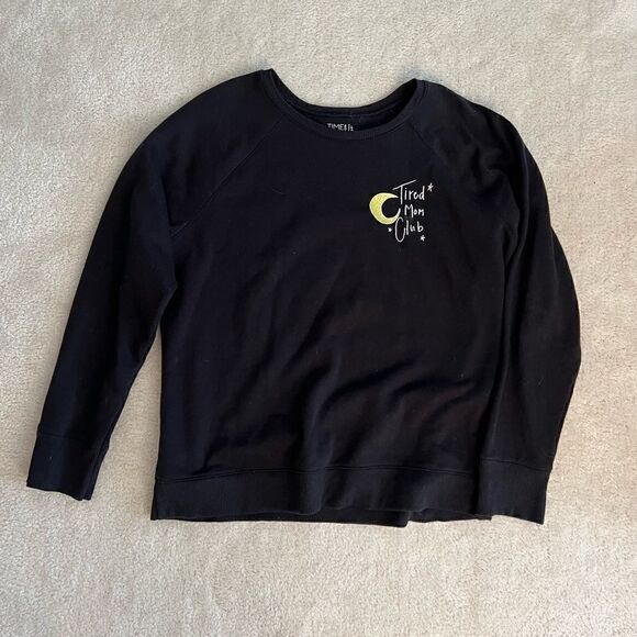 Tired Mom Club Embroidered Crewneck L - Picture 1 of 3